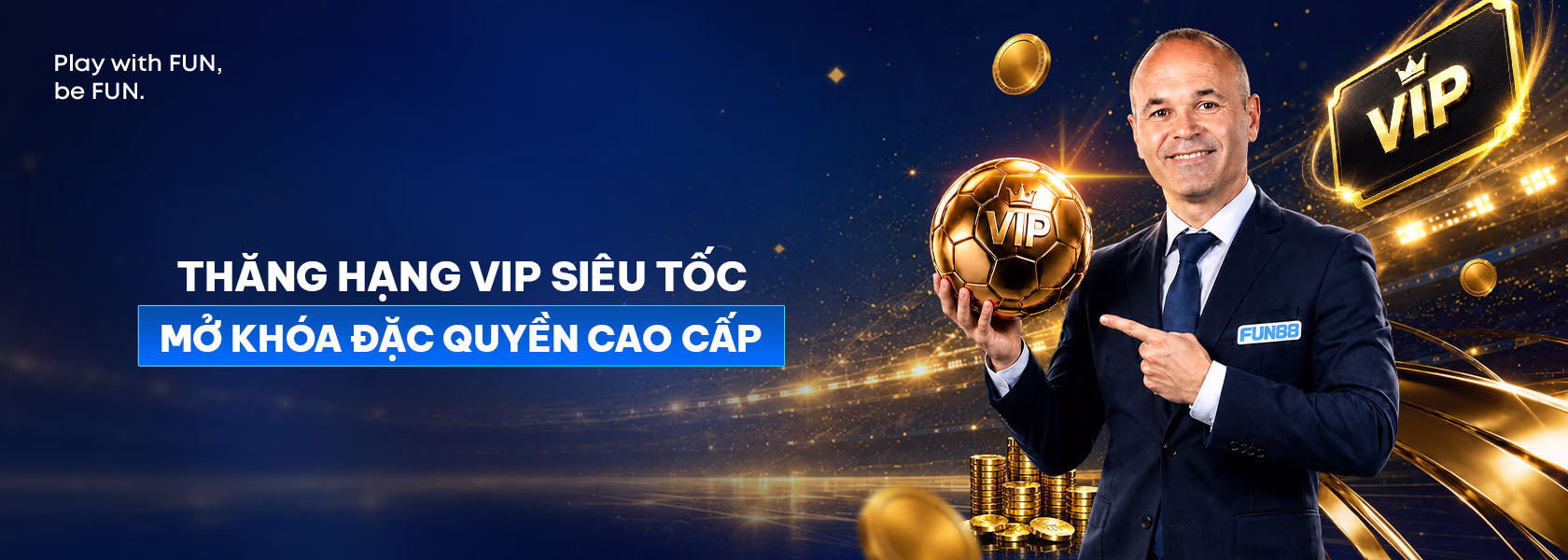 Banner FUN88 đặc quyền VIP